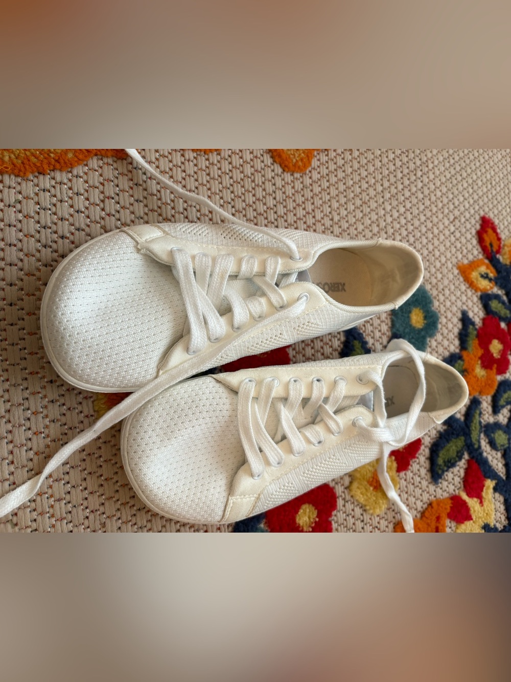 Women's Knit Lace-Up Sneakers in White